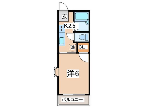 ﾌﾗｯﾂ横浜３の物件間取画像